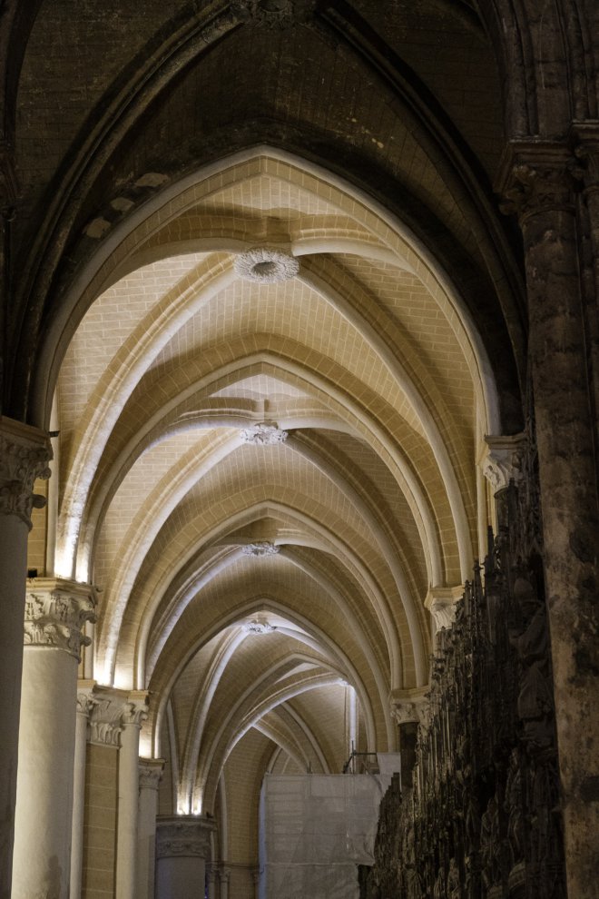 Vaulted ceiling of cathedral Vaulted ceiling of cathedral