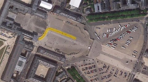 View of a line from a satellite View of a line from a satellite